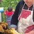 GRANDMOTHER COOKED GREEN RICE IN THE VILLAGE