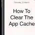 How To Clear The App Cache On The Apple IPhone 7 And IPhone 7 Plus