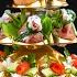 Pyramid Full Of Delicious Snacks Frill A Cucumber Bowtie Cherry Pouch Finger Foods