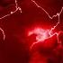 Red Thunderstorm Flashing Lightning 10 Hours Wallpaper Screensaver Background Video 4K OLED