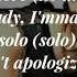 Karencitta No Apology New Song Official Lyrics