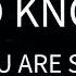 God Knows Your Sadness Better Than You Do