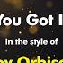 Roy Orbison You Got It Karaoke Version From Zoom Karaoke