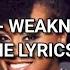 Etana Weakness In Me Lyrics