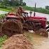 Massey Ferguson Tractor Working In Mud Shorts Tractor