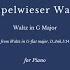 Kupelwieser Waltz From Waltz In G Flat Major D Anh I 14 EASY VERSION In G Major For PIANO SOLO