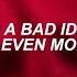 Bad Idea Girl In Red Lyrics