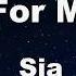 Sing For My Life Sia Karaoke With Guide Melody Instrumental