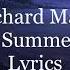 Richard Marx Endless Summer Nights Lyrics