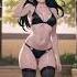 Anime Girl Waifu Woman Cat Woman Flirting Dance In Bikini Ocean Sexy Waifu Anime Ass Cute