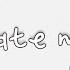 Nightcore Hate Me Male Lyrics