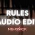 Rules Doja Cat Audio Edit