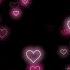 Flying Heart Pink Heart Background Neon Light Love Heart Background Video Loop 3 Hours