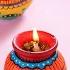 DIY Diwali Diya Pot Painting Candle Making 1 Minute Video