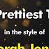 Norah Jones The Prettiest Thing Karaoke Version From Zoom Karaoke