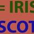 Irish Scottish Surnames Explained