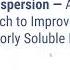 Amorphous Solid Dispersion An Ideal Formulation Approach To Improve Developability