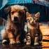 Like Friends Dog Cat Rain Animallover Pets Cute Pets Ka Khyal Rakhe Like