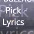 The Buzzhorn Pick Lyrics