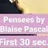 Pensees By Blaise Pascal First 30 Sec Shorts Audiobook