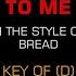 Bread It Don T Matter To Me Karaoke EZ Sing