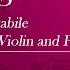 N Paganini Cantabile Violin And Piano Piano Accompaniment