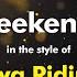 Freya Ridings Weekends Karaoke Version From Zoom Karaoke