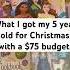 What I Got My 5 Year Old For Christmas 75 BUDGET Shorts Christmasonabudget