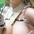 Asian Cosplay Beauty Sexy Maid Outfit No Bra Braless