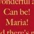 Maria Lyrics West Side Story