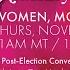 Women Money Policy A Post Election Conversation With Josie Cox Heather McCulloch Jacki Zehner