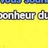 Karaoké Tout Le Bonheur Du Monde Sinsemilia