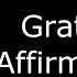 Gratitude Affirmations