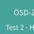 Arena ÖSD Β2 J Test 2 Hören Aufgabe 1 Prüfungsvorbereitung ÖSD Zertifikat B2 Für Jugendliche