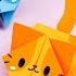 Оригами Прыгающий Котик из бумаги Origami Jumping Paper Cat