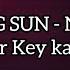 SLEEPING SUN Nightwish LOWER KEY KARAOKE