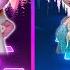 Baby Elsa And Anna VS Frozen Elsa And Anna Tiles Hop And Dancing Road