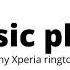 Sony Xperia Ringtone Classic Phone