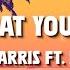 Calvin Harris Rihanna This Is What You Came For Lyrics