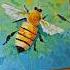 Painting Process Of My Honey Bee Oil Painting Paletteknifepainting Paletteknifeart Paletteknife