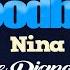 DON T SAY GOODBYE Nina KARAOKE PIANO VERSION