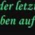 Tokio Hotel Der Letzte Tag Lyrics