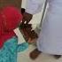 A Small Girl Distributing The Dates In Madina Sharif