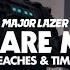 Major Lazer Scare Me Feat Peaches Timberlee Official Music Video