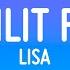 LISA MOONLIT FLOOR Lyrics