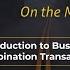 Tax Practice On The Move Introduction To Business Combination Transactions