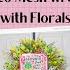 How To Make A Deco Mesh Wreath With Florals