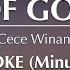 Goodness Of God Cece Winans Karaoke Lower Key