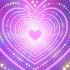 Heart Tunnel Background Neon Heart Light Dots Heart Wallpaper Video Animated Background Video