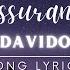 Davido Assurance Official Lyrics Video Afro Lyrics